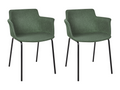 Set of 2 BELFIELD Green Dining Chairs FEHS86094