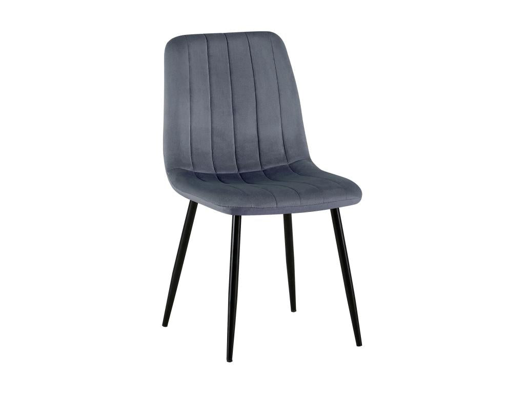 Dining chair - Velvet / Metal - Dark Grey - Dijon YCZZ01992