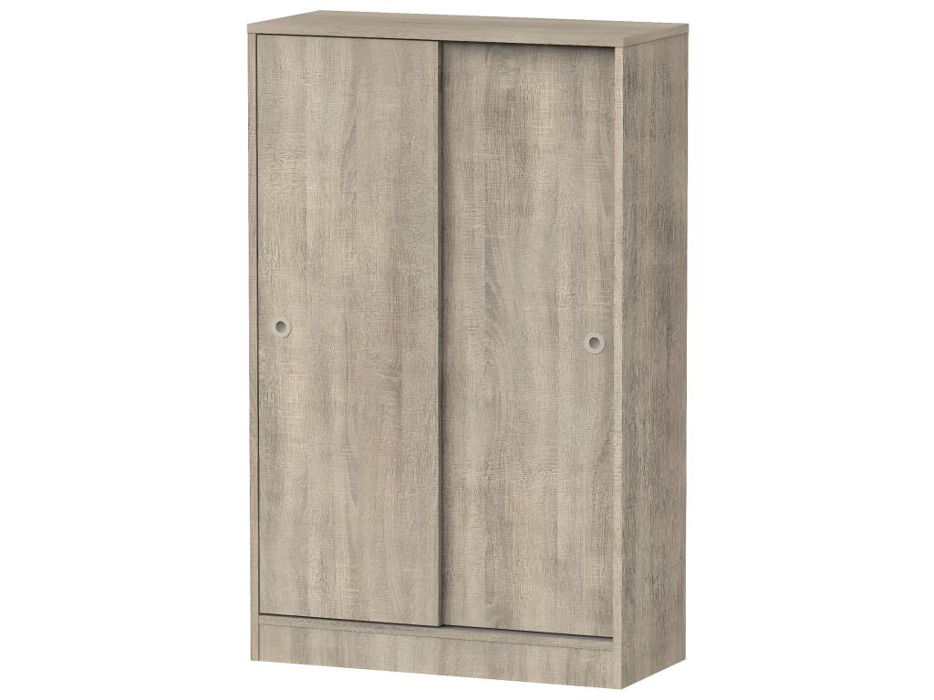 Wardrobe with 2 sliding doors, Decohaute color - Height 120 x Length 74 x Depth 33 cm IDVB98115
