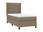 Decohaute bed base with mattress and LED lighting, 90x190 cm, Fabric MGNU35243