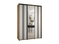 Decohaute 7 Sliding Door Wardrobe 235.2/170/45 3 Doors Decohaute/White/Black FWHS74046