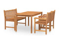 4-piece garden dining set, solid teak wood RDFP50398