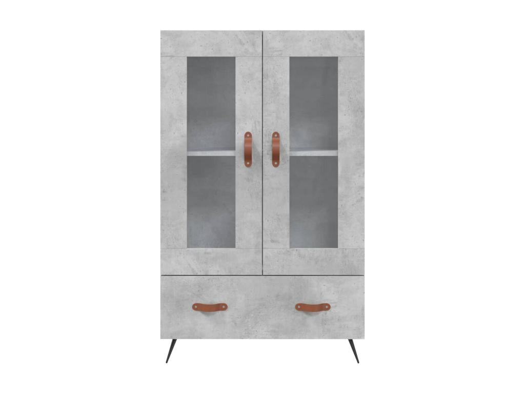 High sideboard, concrete grey, 69.5x31x115 cm, engineered wood, PXVJ98200