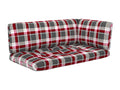 2-seater pallet sofa with cushions, grey impregnated pine ZCGZ54738