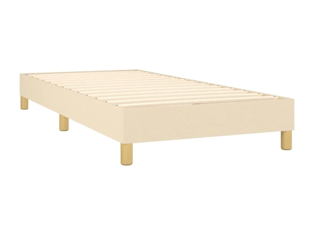Decohaute bed base with LED mattress, Cream 80x200 cm, Fabric PUGP05733