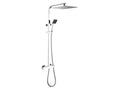 Shower column - Thermostatic mixer - Square overhead shower 30x30 cm - Decohaute WJDB69623