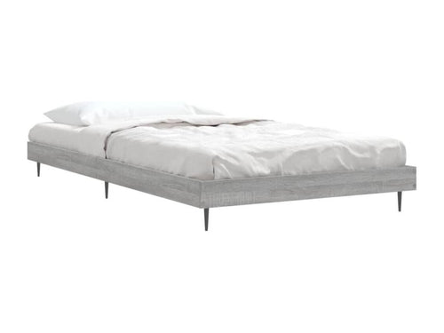 Chezlova grey bed frame 90x200 cm engineered wood ZQSP60530