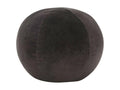 Cotton velvet pouf 50x35 Anthracite MPLU13104