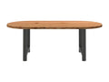 Oval dining table, 220x100x74 cm, solid oak wood, BPXW46562