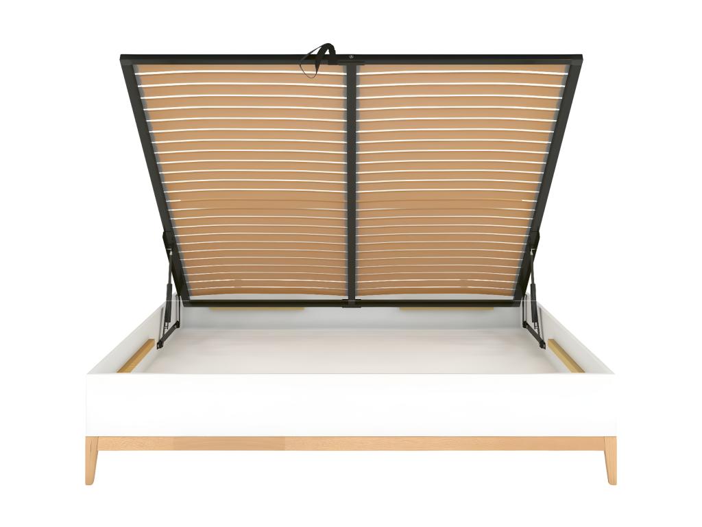 Decohaute HIGH BC wooden bed with storage compartment, 180x200 cm, PHCY57038