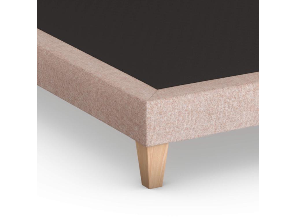 Upholstered bed base in peony pink - Decohaute 110x200 MFOK13495