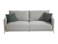 Decohaute GUZY74065 3-seater sofa in light grey fabric