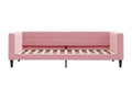 Daybed with pull-out bed (no mattress) pink 90x200 cm PLKD01095