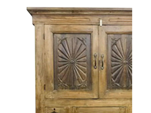 Brown wooden cabinet 96x58x147h BHPL15025