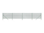 Green chain link fence 1.4x10 m WAFI10983