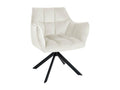 Chairs with armrests - Velvet / Black - Cream - Swing WDBX53803