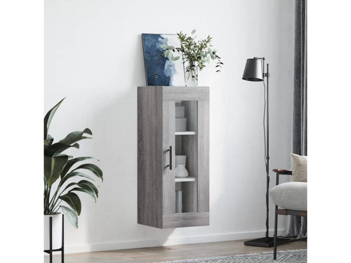 Decohaute wall cabinet, grey, 34.5x34x90 cm PTVS71055