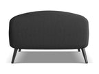 Chenille fabric pouf - anthracite - Chezlova XUCU65477
