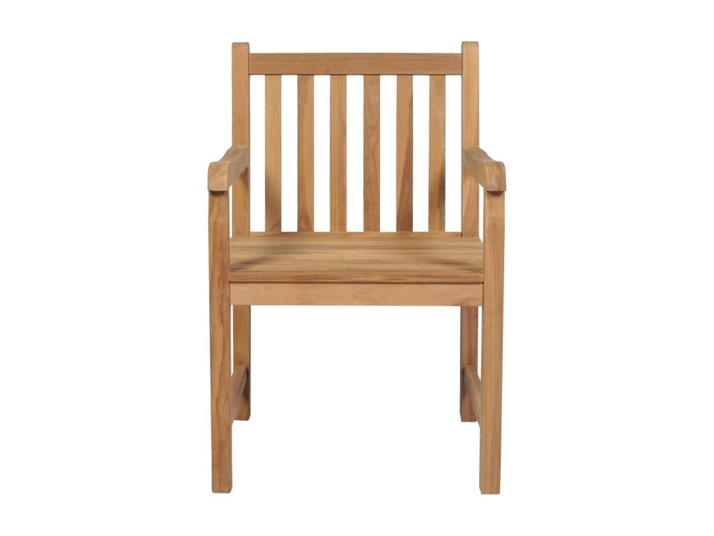 6-Piece Outdoor Chairs, Solid Teak Wood, GQKS85001