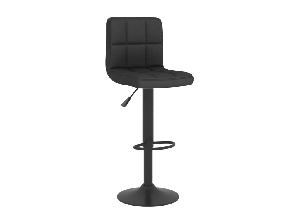 Set of 2 black fabric bar stools THXL04484