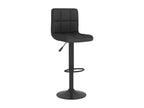 Set of 2 black fabric bar stools THXL04484