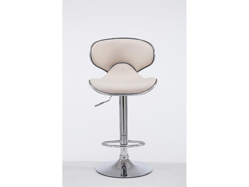 Bar stool x1, cream metal, 46x49x88 cm, 10 0005076 VMRZ53733
