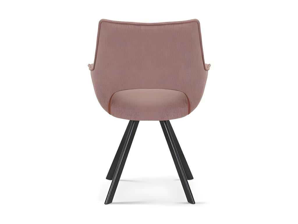 Decohaute Chair, Pink Fabric, dimensions H86.5 x W61 x D64, ideal for your kitchen or dining room, SYKG53898