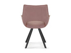 Decohaute Chair, Pink Fabric, dimensions H86.5 x W61 x D64, ideal for your kitchen or dining room, SYKG53898