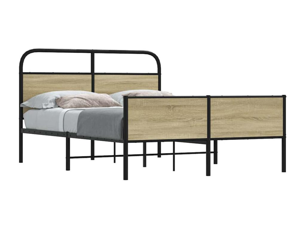 Bed frame without mattress 120x200 cm oak Decohaute JOGE88577