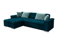 Decohaute 181 Turquoise Corner Sofa with Sleeping Function and Bedding Box 280x160cm DMJH54319