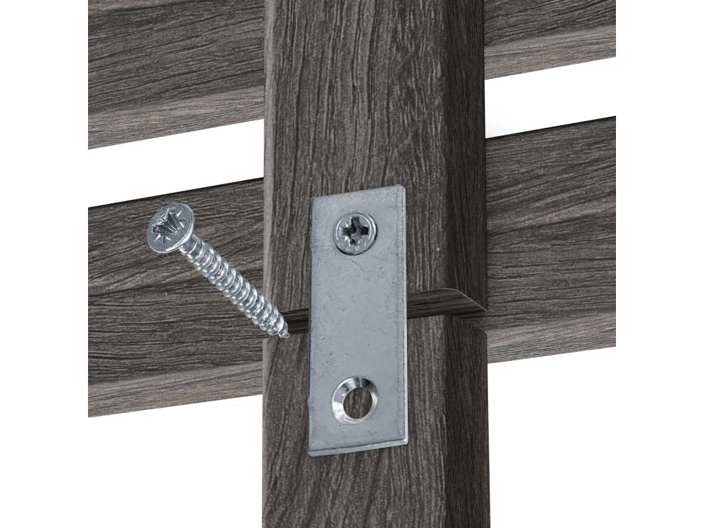 Decohaute Recycled Wood Headboard, Japanese Style, with Legs, 80x115cm, Fits 80cm Beds - Ash Wood GMLA72114