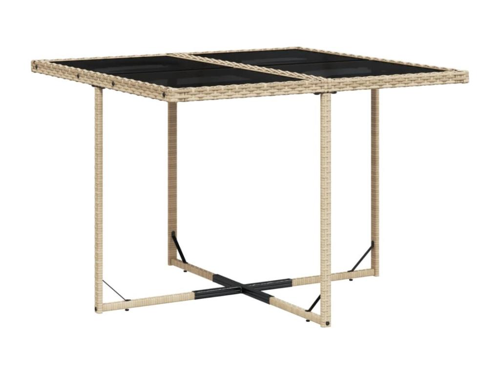 9-piece garden dining set and cushions méDecohaute beige AEVO10133