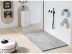 Decohaute 3D smooth concrete shower tray with coloured grid - 210x80 cm JMQQ12710
