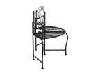 Tree bench 150 cm Black Steel UQFO17931