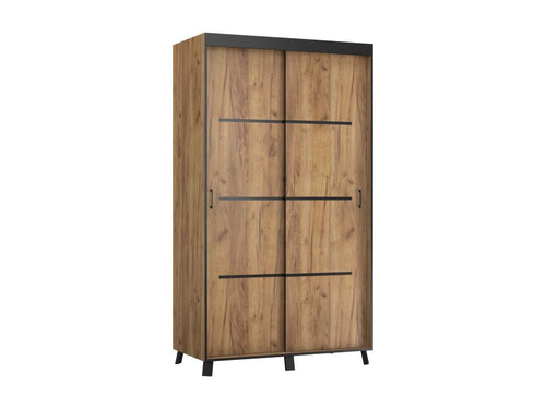 Decohaute gold and black wooden bedroom wardrobe with 2 or 3 sliding doors - 4 sizes - Width 250 cm PZOX85030