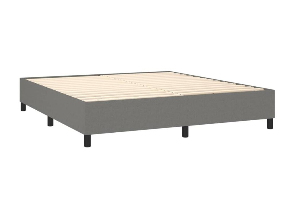 Decohaute bed base with dark grey mattress 160x200cm Fabric IKOK97286