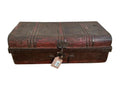 Brown metal suitcase 59x32x21h WIOR34493