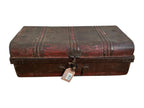 Brown metal suitcase 59x32x21h WIOR34493