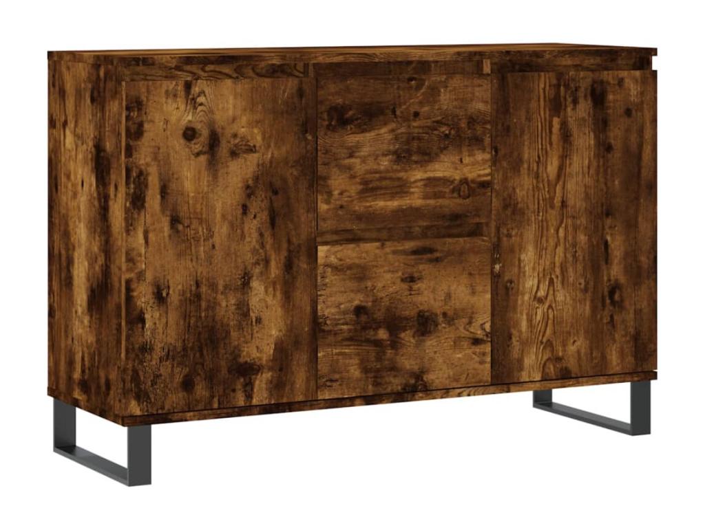 Smoked oak sideboard 104x35x70 cm engineered wood EYYX31731