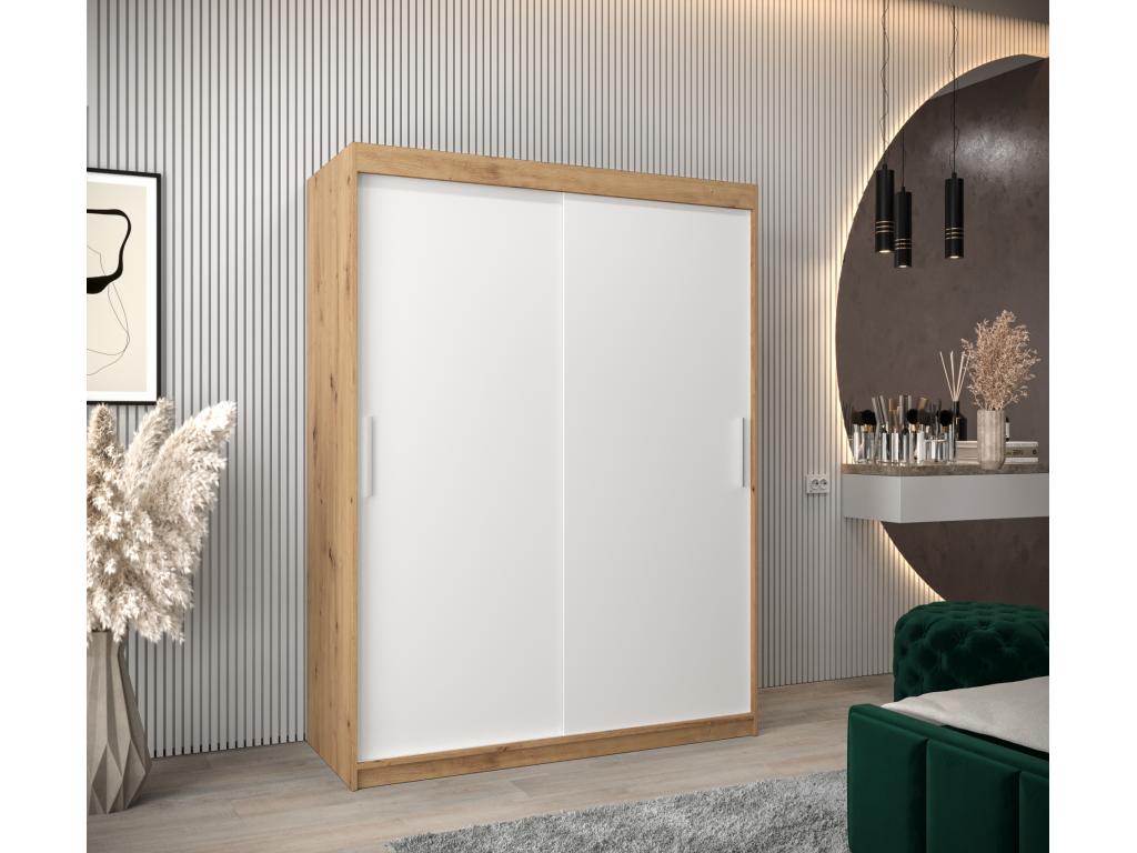 Chezlova Sliding Door Wardrobe 200/150/62 2 Doors Chezlova/White LPCG95807