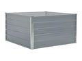 Planter 100x100x45 cm Galvanized Steel Grey YRXS69778