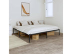 Black metal bed 180x200 WURX30923