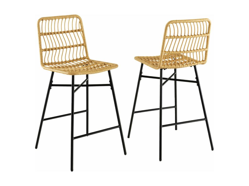 Set of leather bar stools, 49x56x104 cm, 20 0005142 WZRA07383