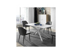 Quartet of Gray Fabric/Faux Leather Chairs - Decohaute VXAZ16106