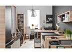 Evolve 2-Door Wardrobe, White and Black Wood HLJC02583