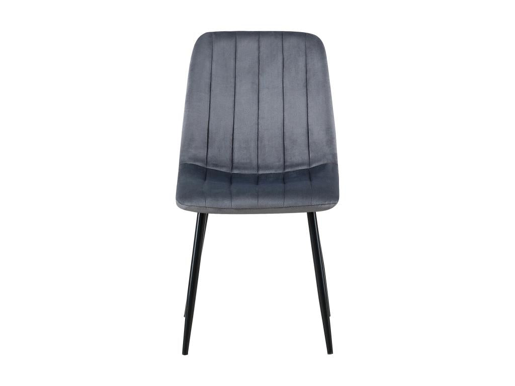 Dining chair - Velvet / Metal - Dark Grey - Dijon YCZZ01992