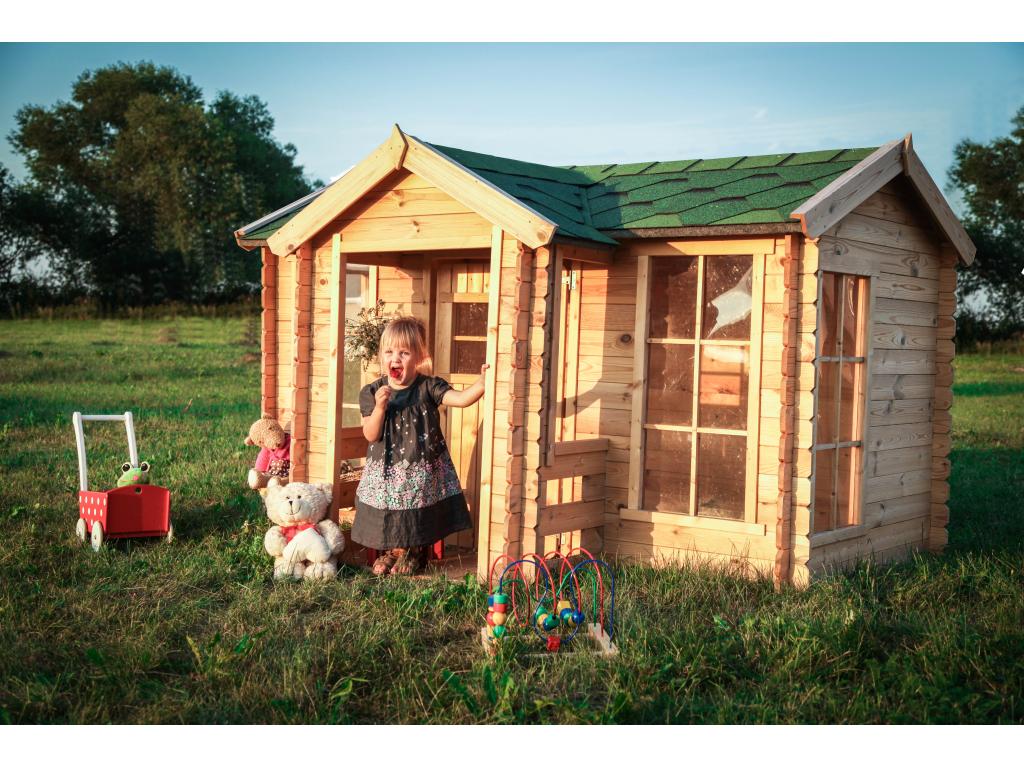 Chezlova wooden playhouse for children - 241x187xH151cm/2.63m2 - Chezlova M520 WLYM74910