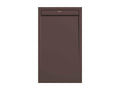 Chocolate shower tray, smooth finish, Decohaute SMART color grid - 120x90 cm VGPD33784