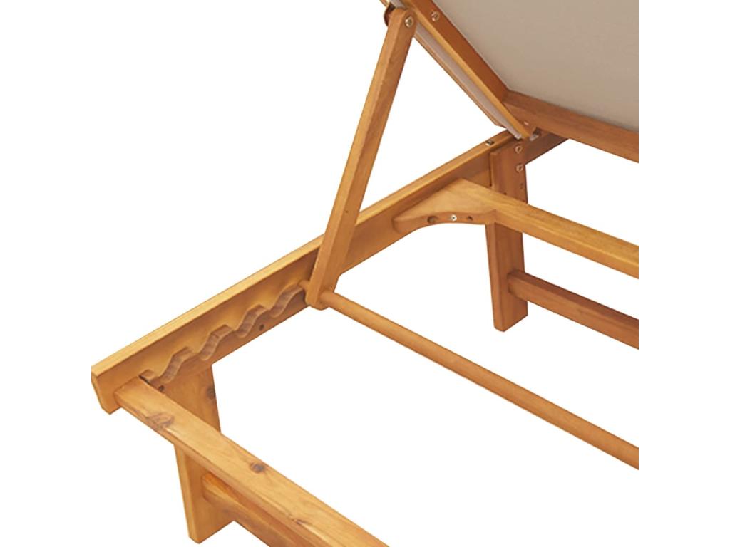 Set of 2 lounge chairs with Decohaute wooden and textilene table LFHT07625