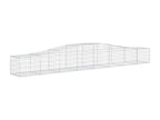 Arched gabion baskets, 8 pcs, 400x50x40-60, galvanized iron THCP54713
